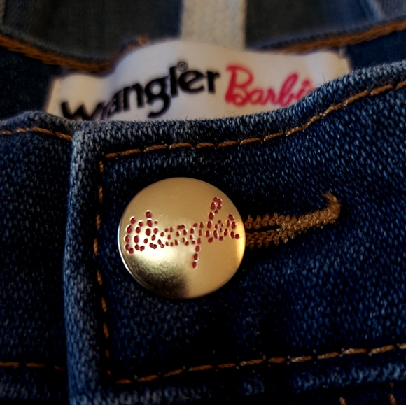 Wrangler X Barbie Girls Size 16 Slim Flare Jeans - Picture 5 of 7